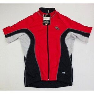 Suarez Airdry Linea Platinum Size Small Mens Red Short Sleeve Cycling Jersey NWT